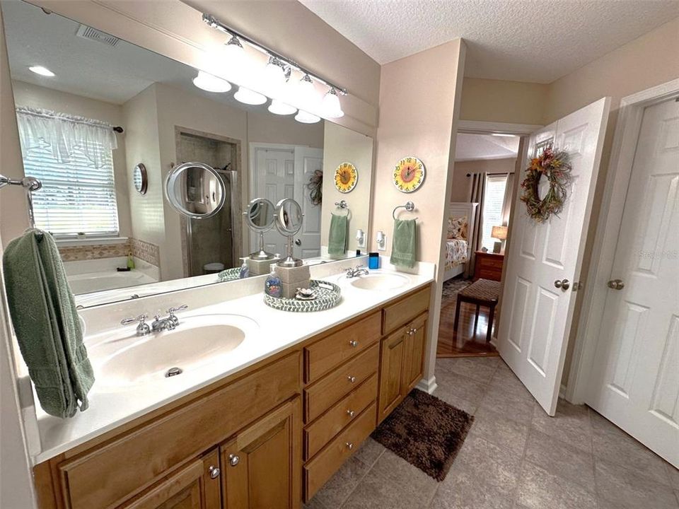 Owner's suite double vanity
