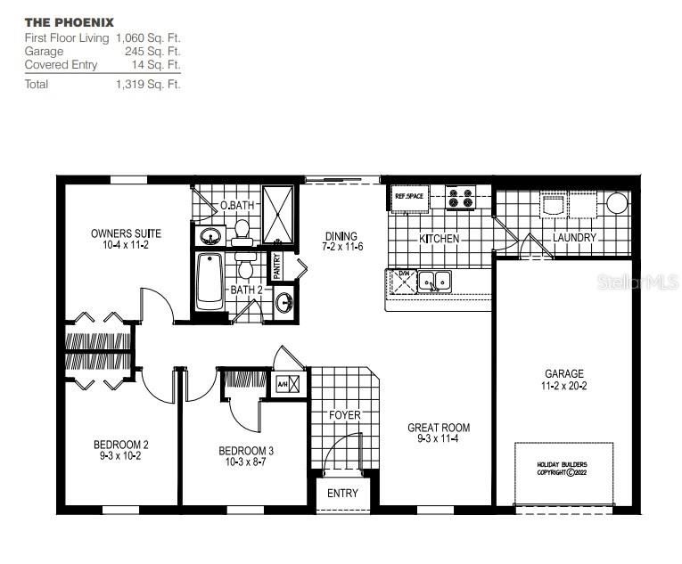 Vendido Recientemente: $264,390 (3 camas, 2 baños, 1060 Pies cuadrados)