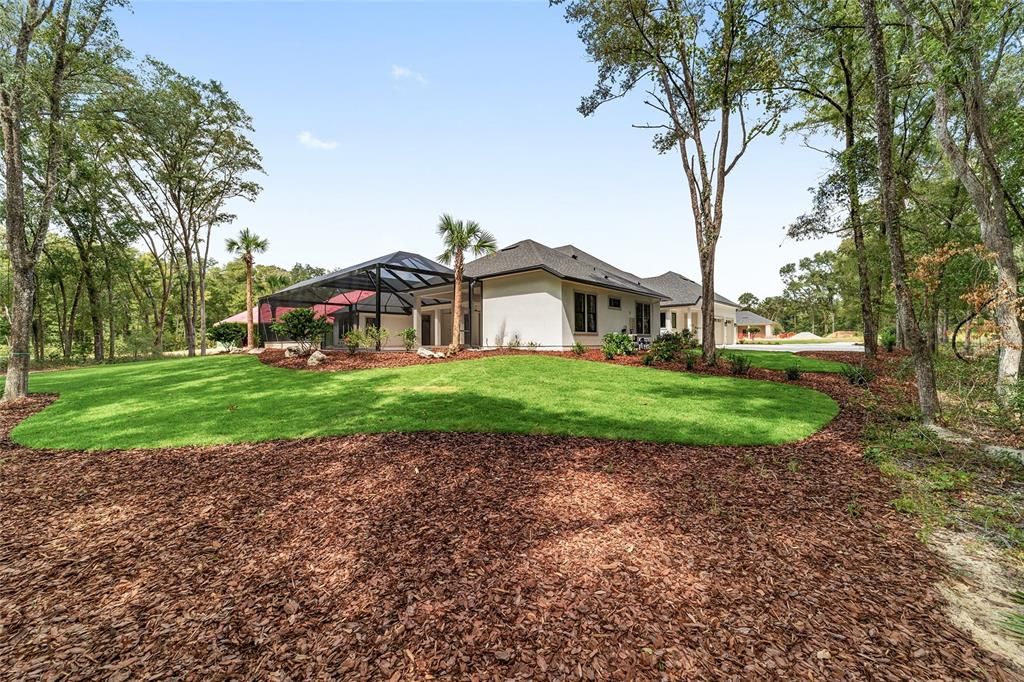 NO HOME BEHIND THE PROPERTY - THICK TREE LINE OFFERS PRIVACY