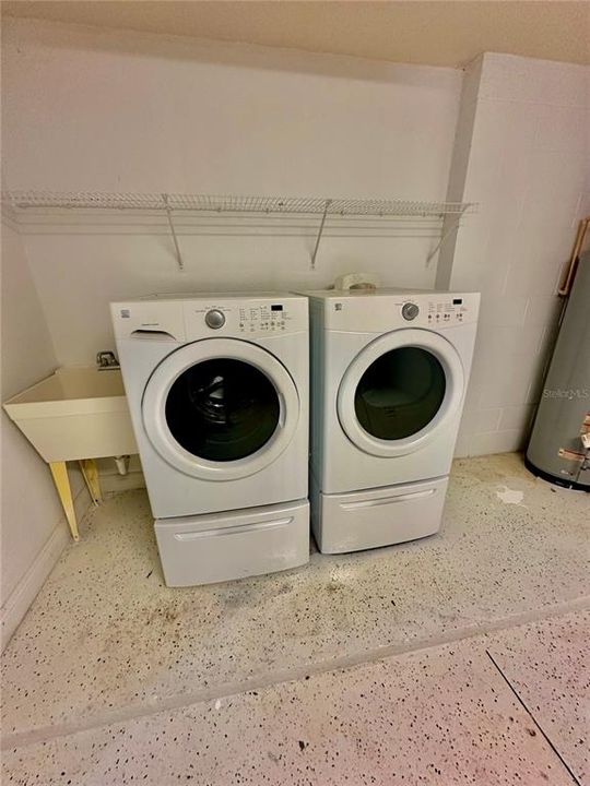 Washer & Dryer in Garage