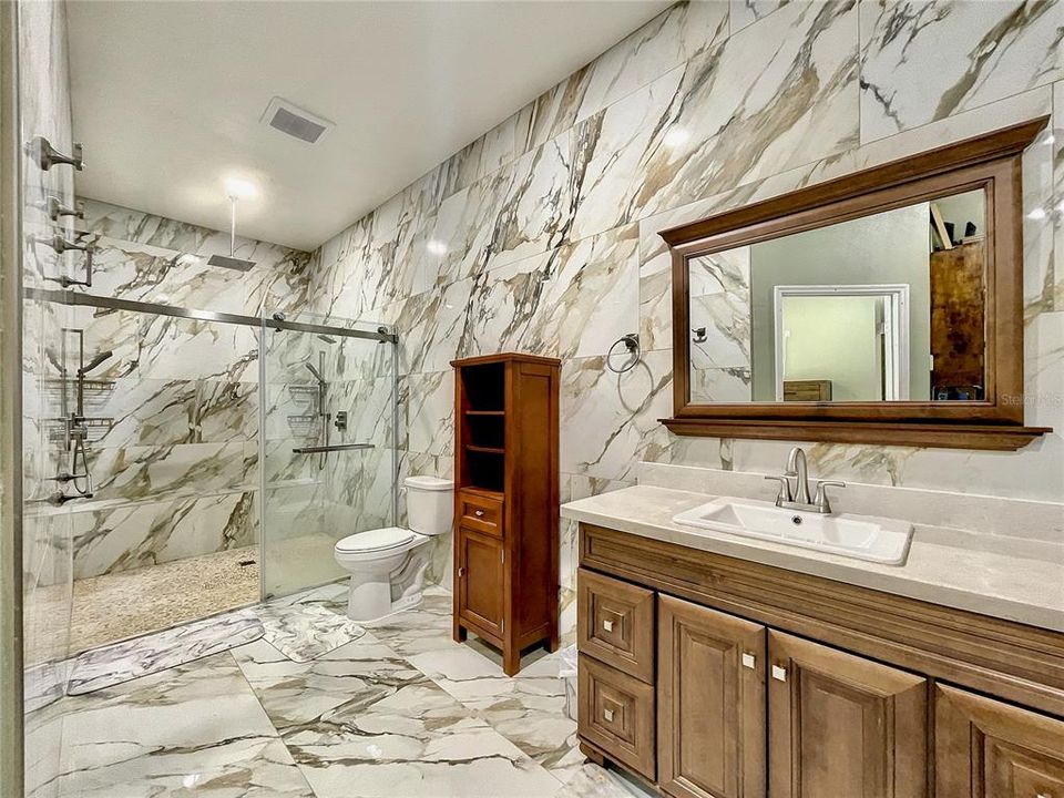 View from ensuite bath entrance looking towards the luxury shower.