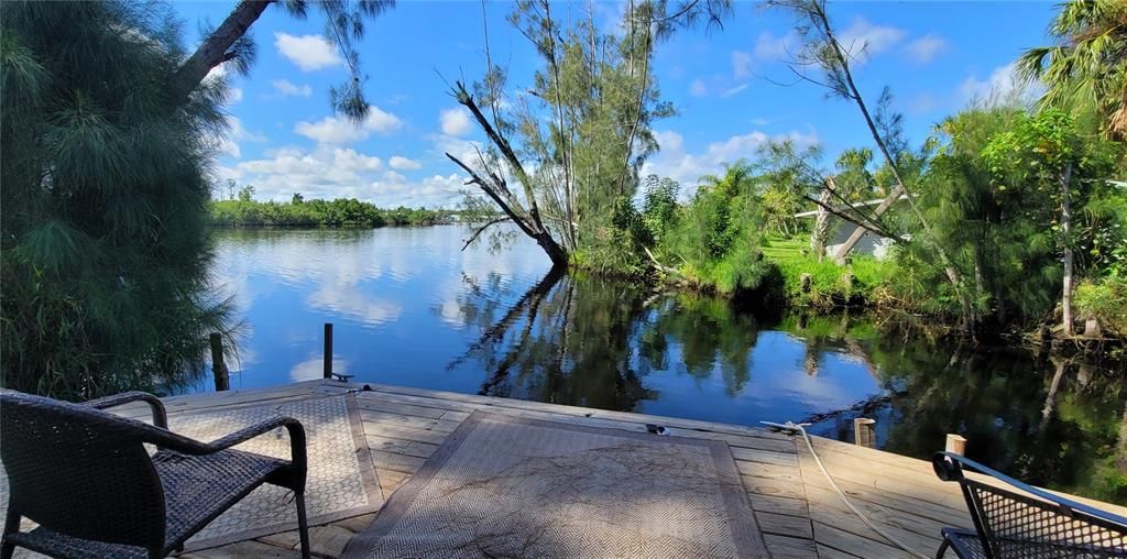 Cottage dock and deck