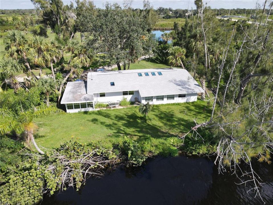 Main house from Shell Creek