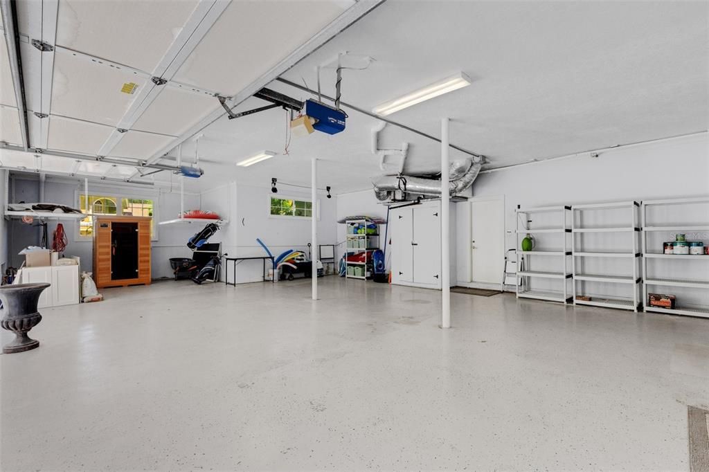 Large garage space