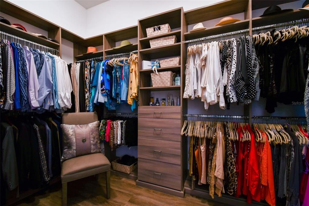 Walk-in custom closet