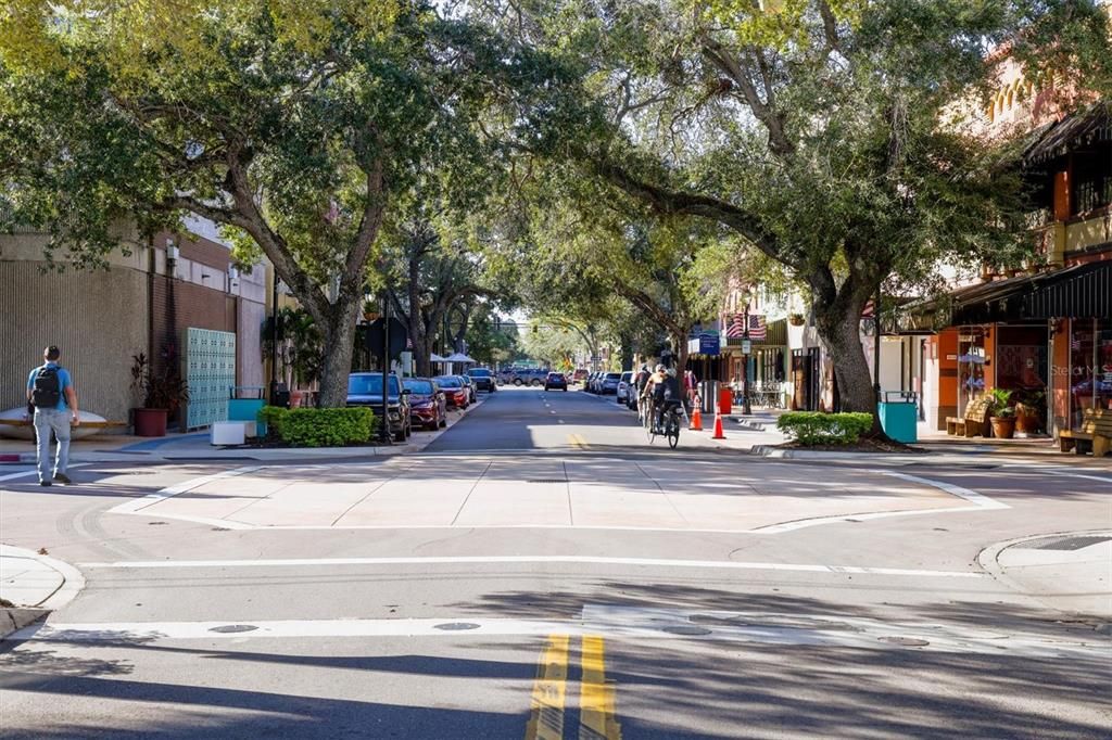 Tree-lined streets