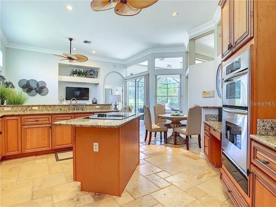 spacious kitchen with dinette area