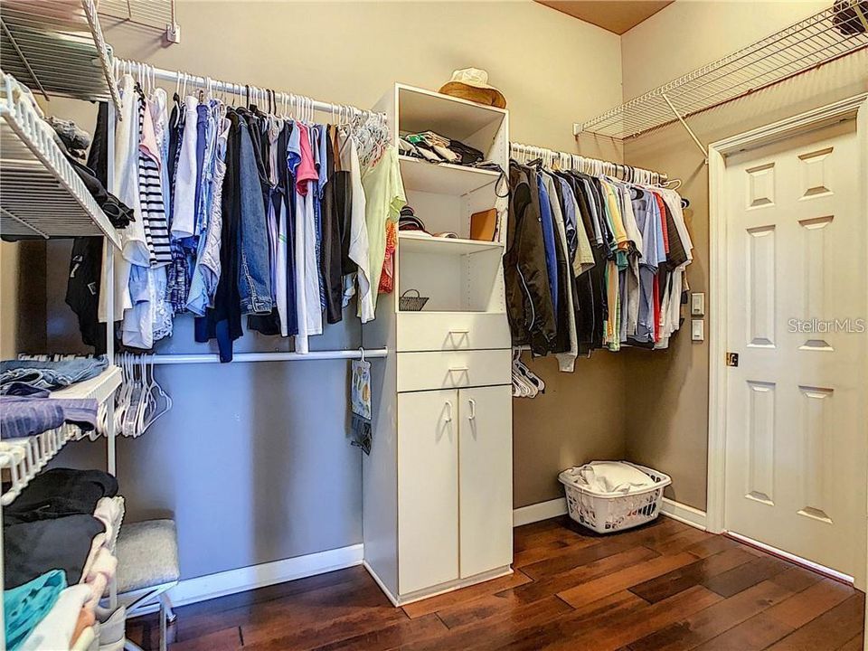 Walk-in closet in Main bedroom