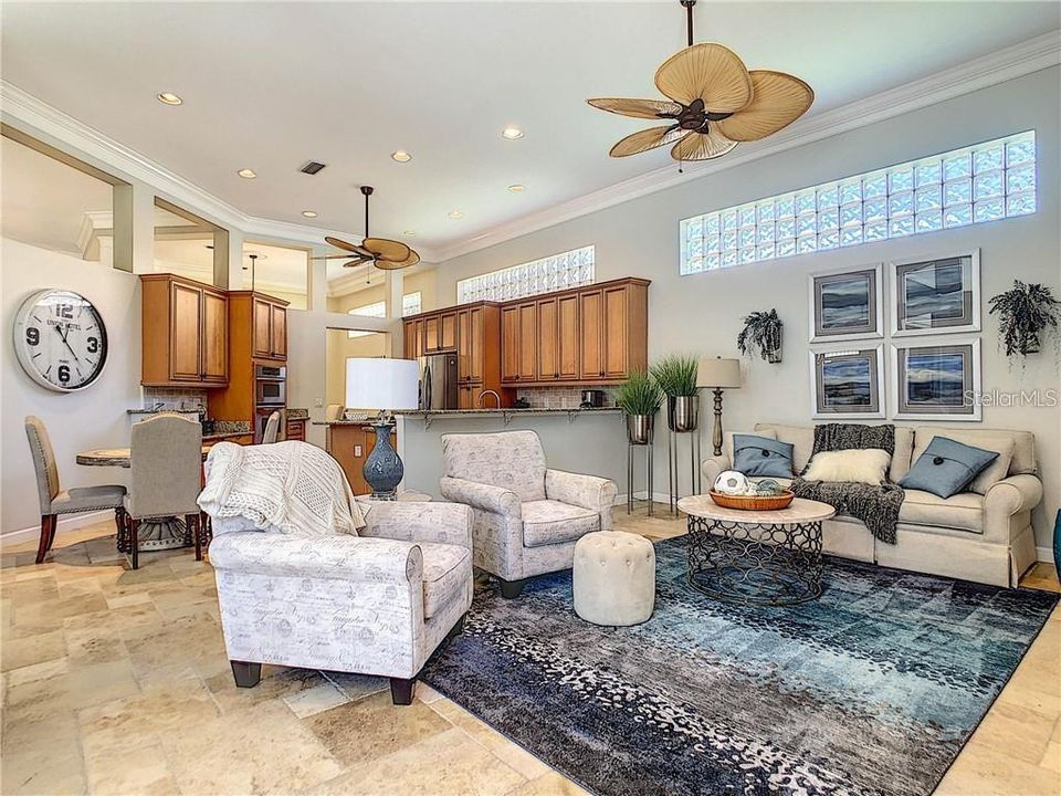 Living Room open to Kitchen