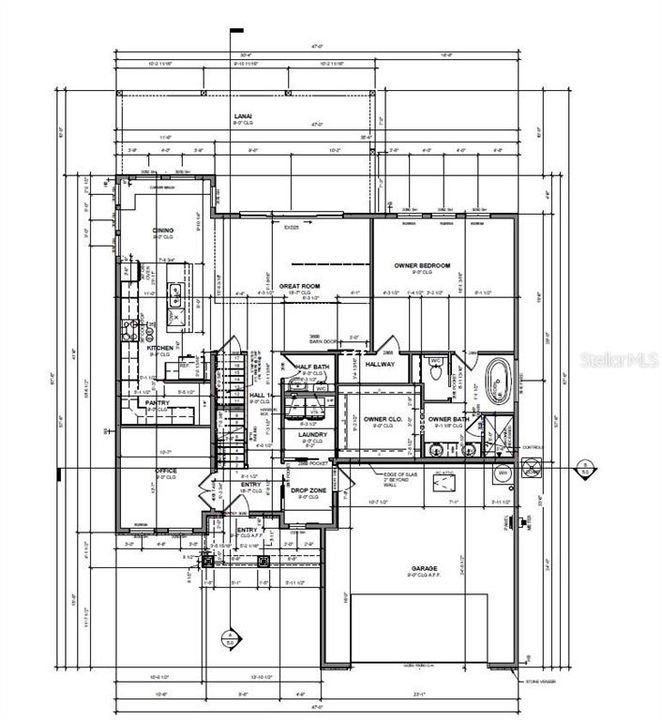Edgeworth 1st Floor Plan. Shown as Front Load.