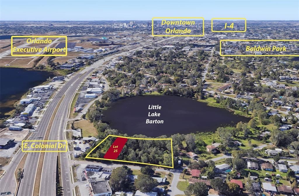 Lot 25 is on Little Lake Barton with direct lake access.