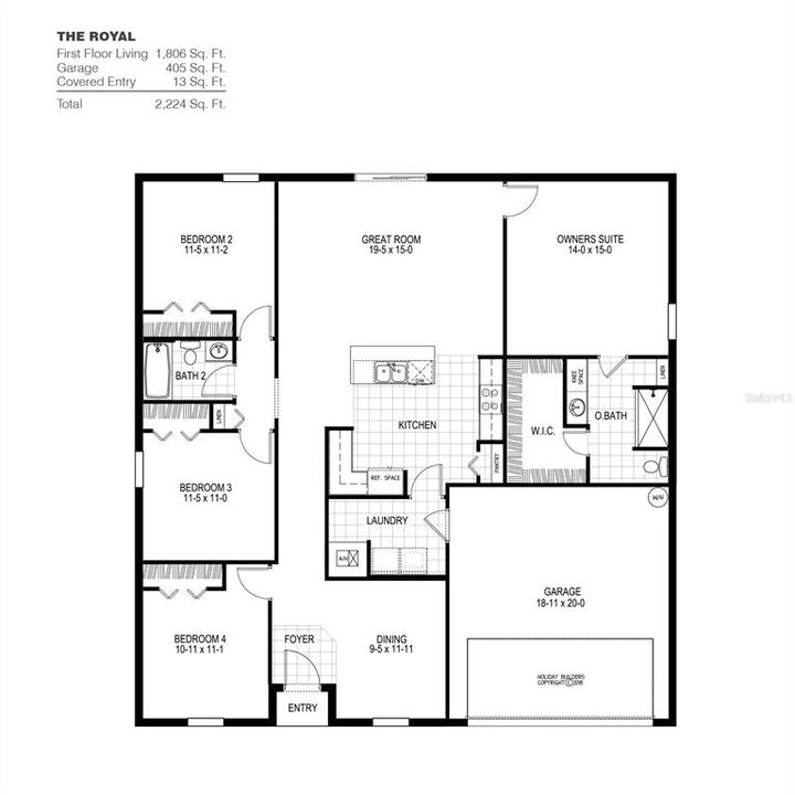 Active With Contract: $319,990 (4 beds, 2 baths, 1806 Square Feet)