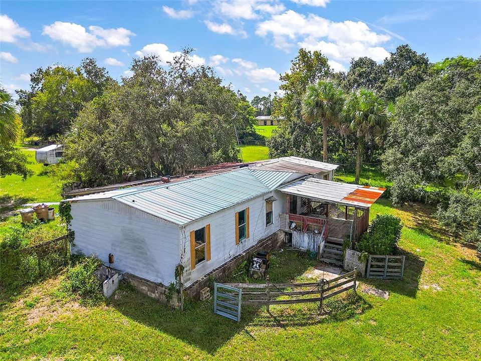 Aerial of front of Home.