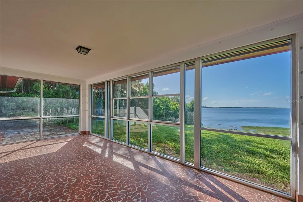 Glassed Front Porch Lakeside