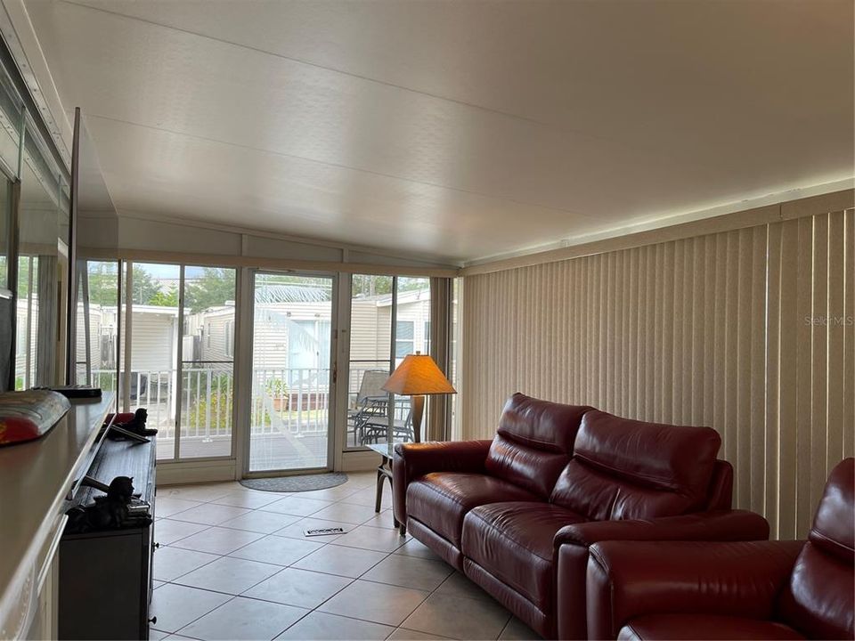 Sunroom is ideal for a large living area