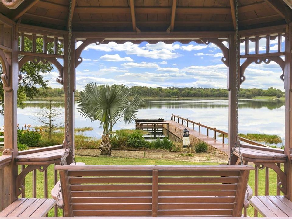 Lakeside gazebo