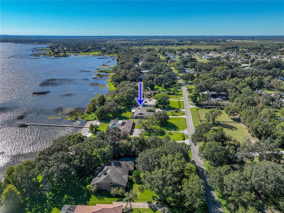 Aerial view of property towards the South