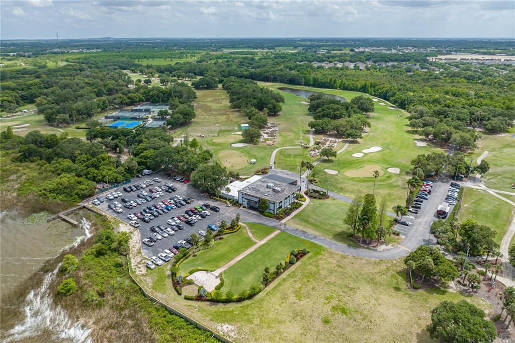Aerial View of County Club of Winter Haven and Golf Course