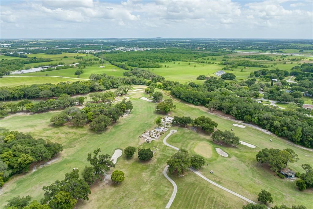 Aerial View of County Club of Winter Haven Golf Course