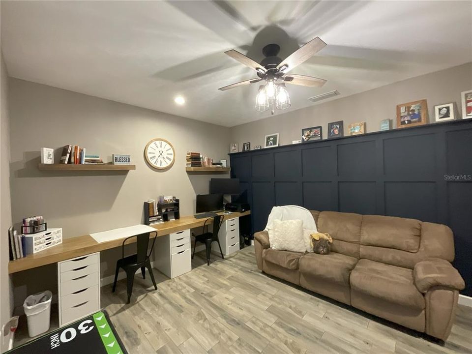 office with built in desk