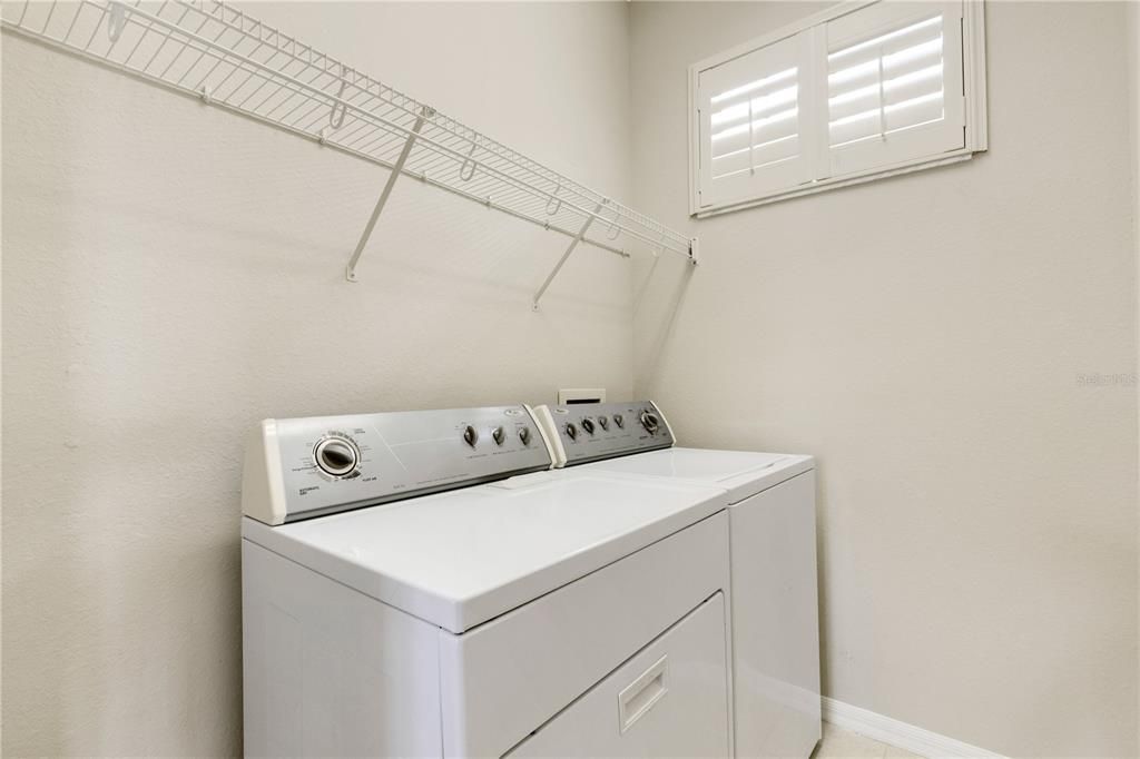 And even features and inside laundry room.