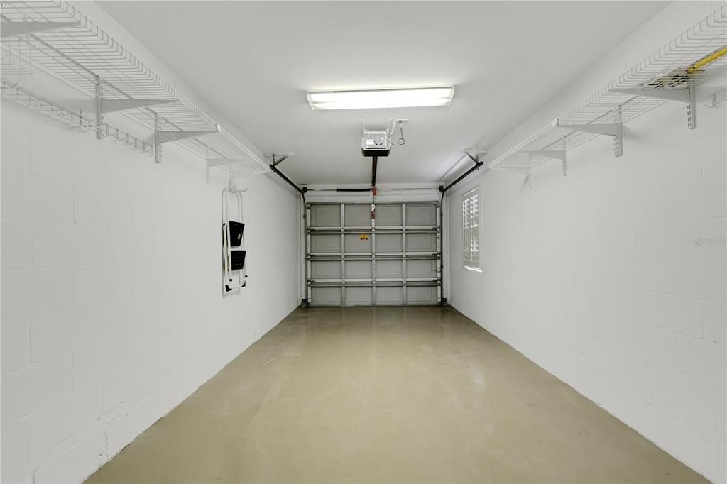 An oversized 1-car garage with direct access inside the condo.