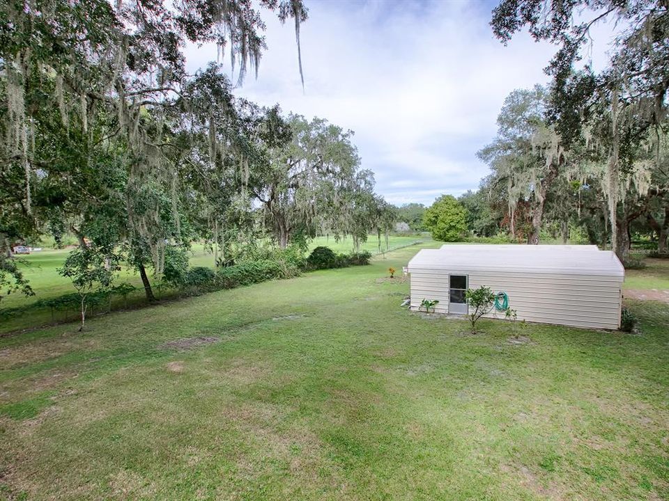 VIEW OFF TOP DECK! CHECK OUT THE WORK SHED