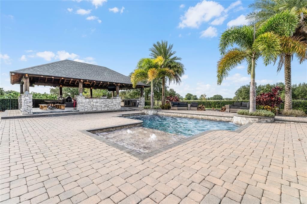 Pool with View to Cabana