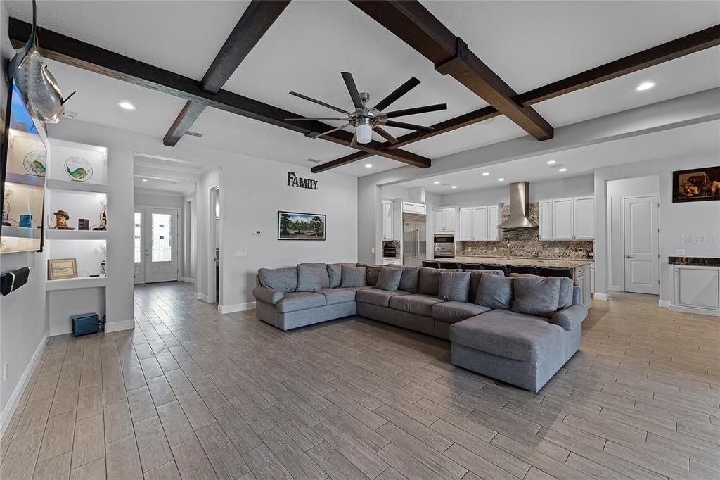 Family Room and Kitchen