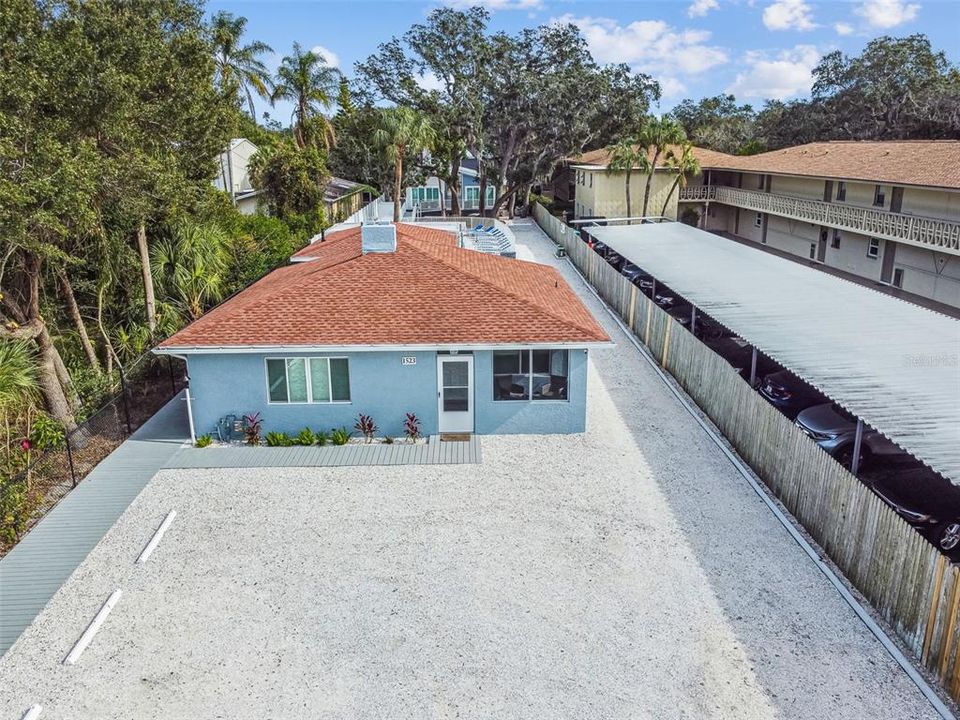 Aerial shot of home at Front of Property