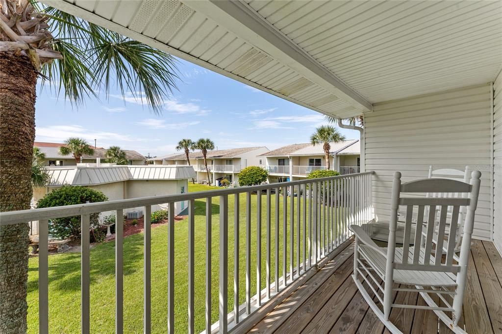 Private Balcony Upstairs