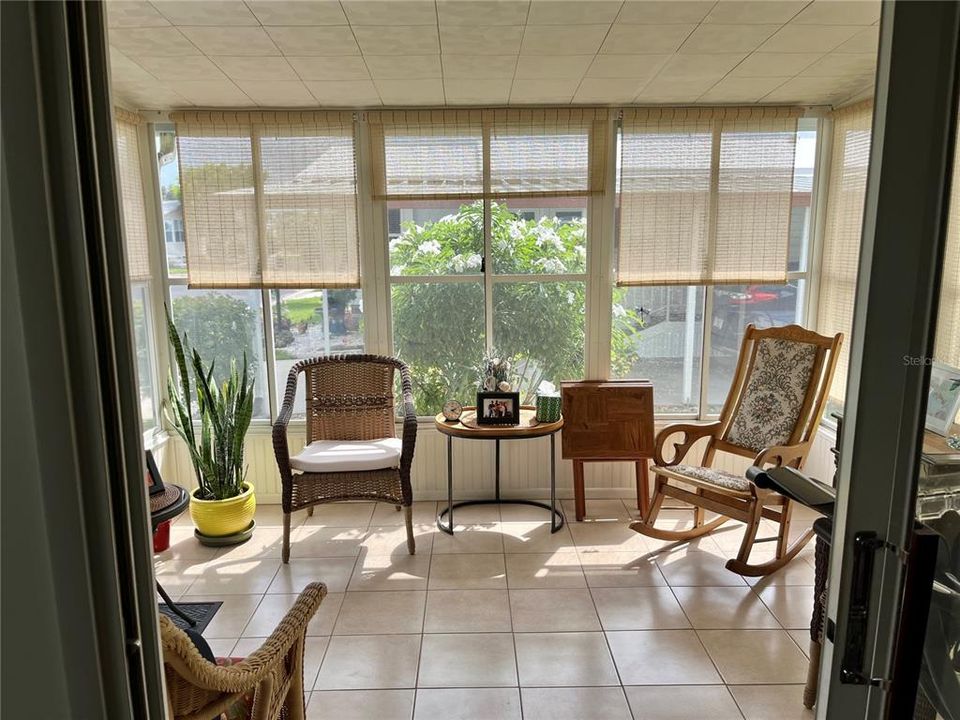 Sunny enclosed Florida Room