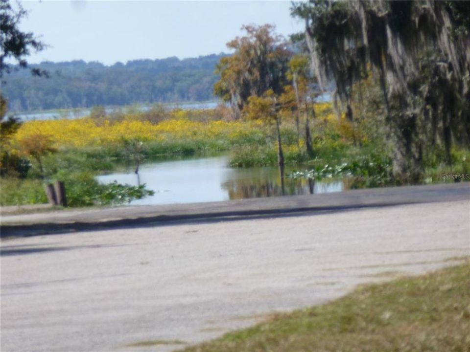 Closer view of Boat Ramp