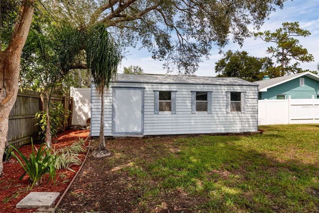 "She Shed" in Back Yard