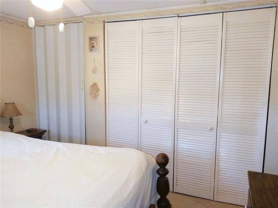 Master Bedroom with double closets