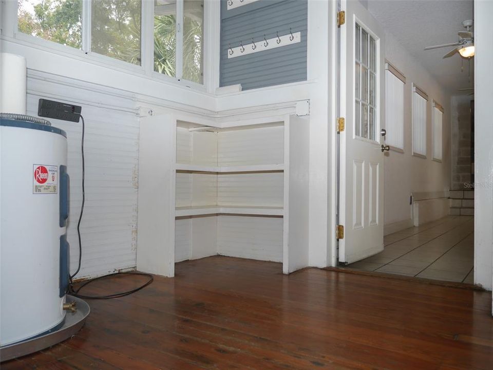 House 1 pantry and utility room downstairs