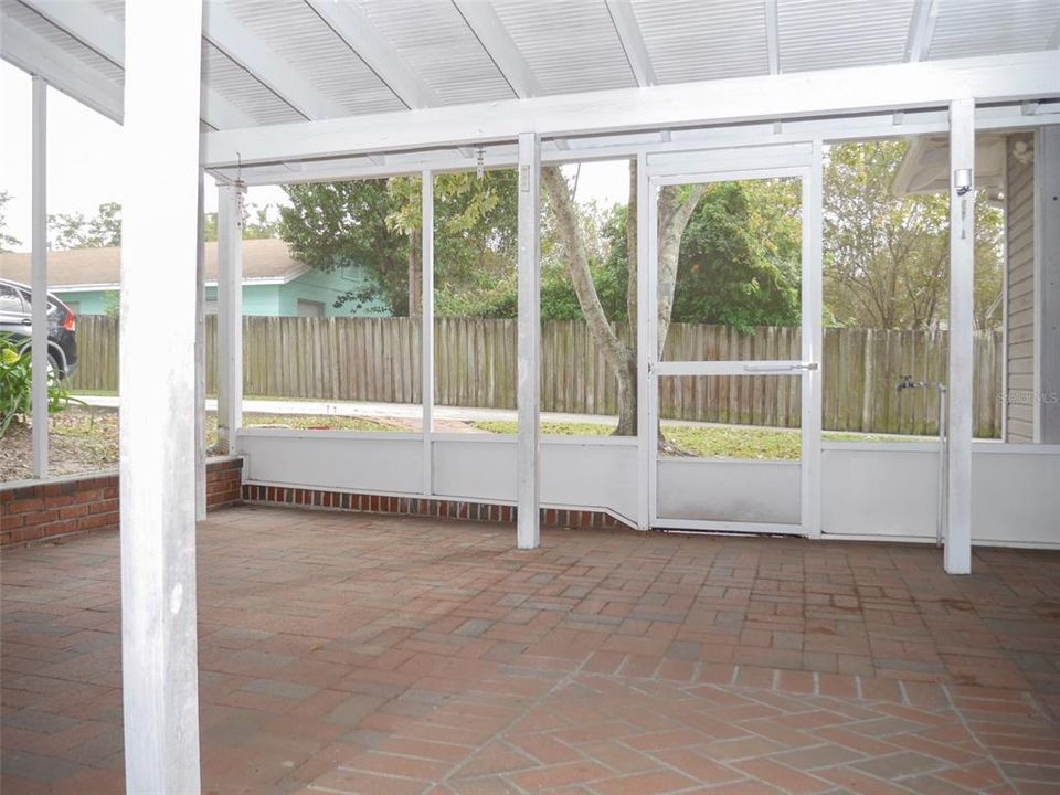 House 1 rear, screened lanai