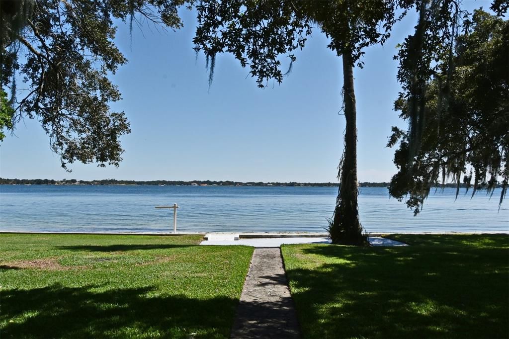 View of the lake