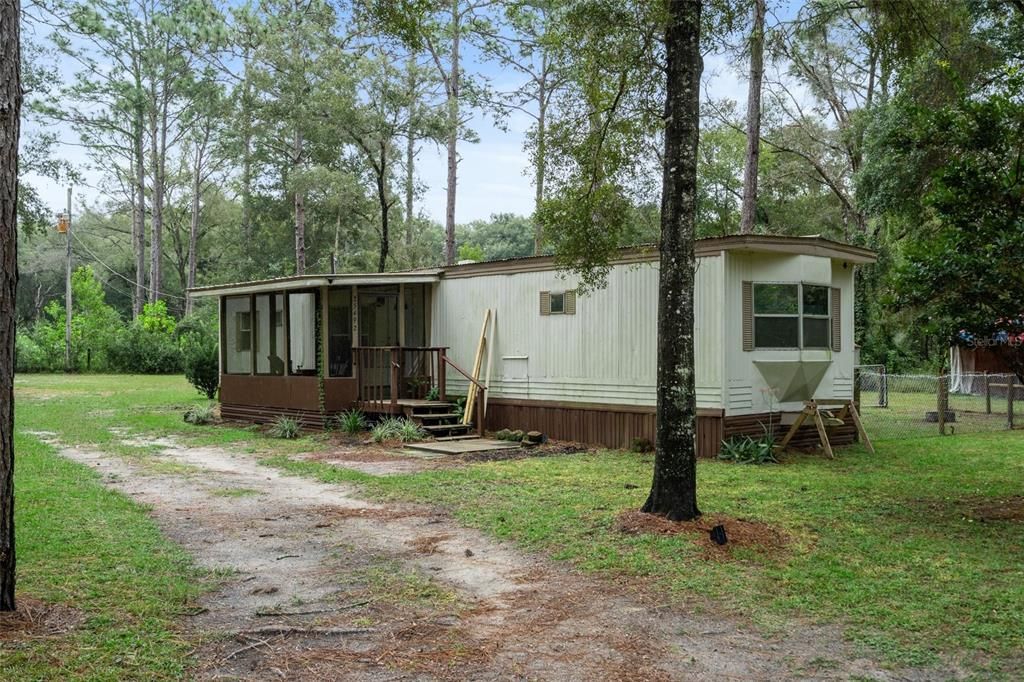 2 Bed/2 Bath Mobile on 3.2 Acres. Must be sold together with 2.5 acre property.
