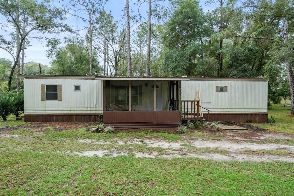 2 Bed/2 Bath Mobile on 3.2 Acres. Must be sold together with 2.5 acre property.