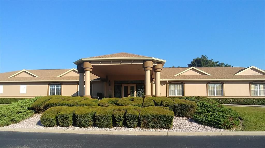 entrance to clubhouse