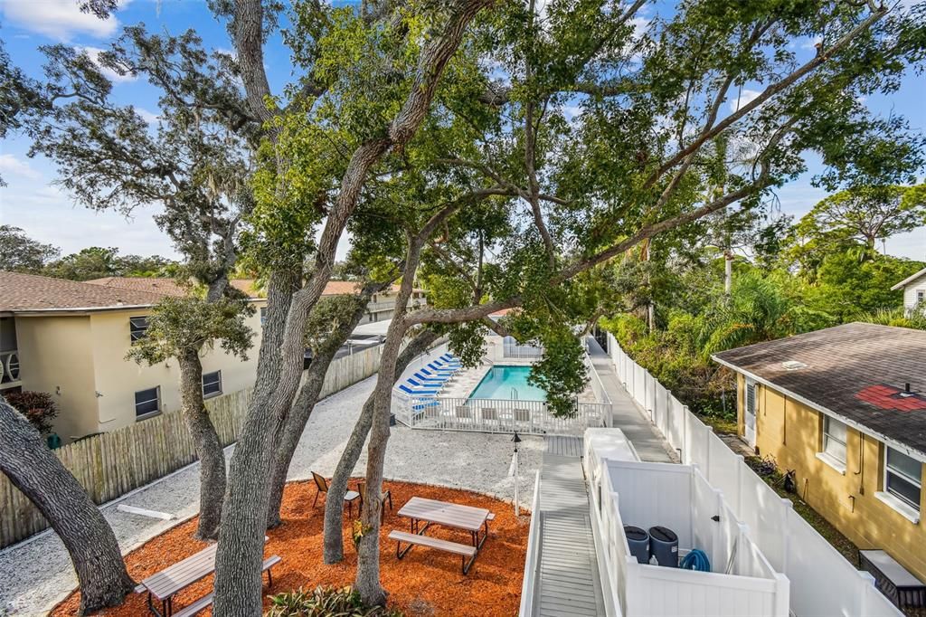 Picnic Area & pool facing West