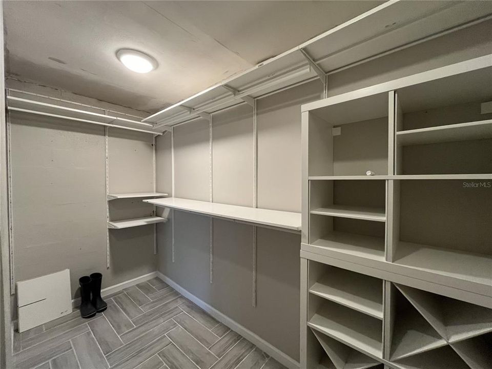 Master walk-in closet