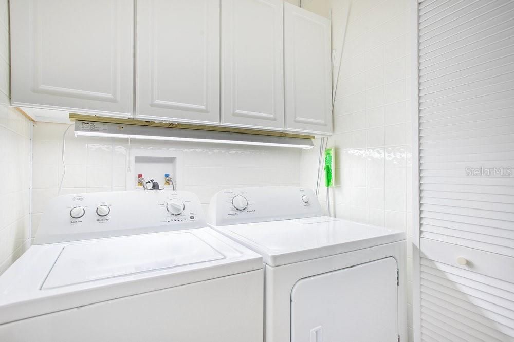 Washer and Dryer Laundry Closet