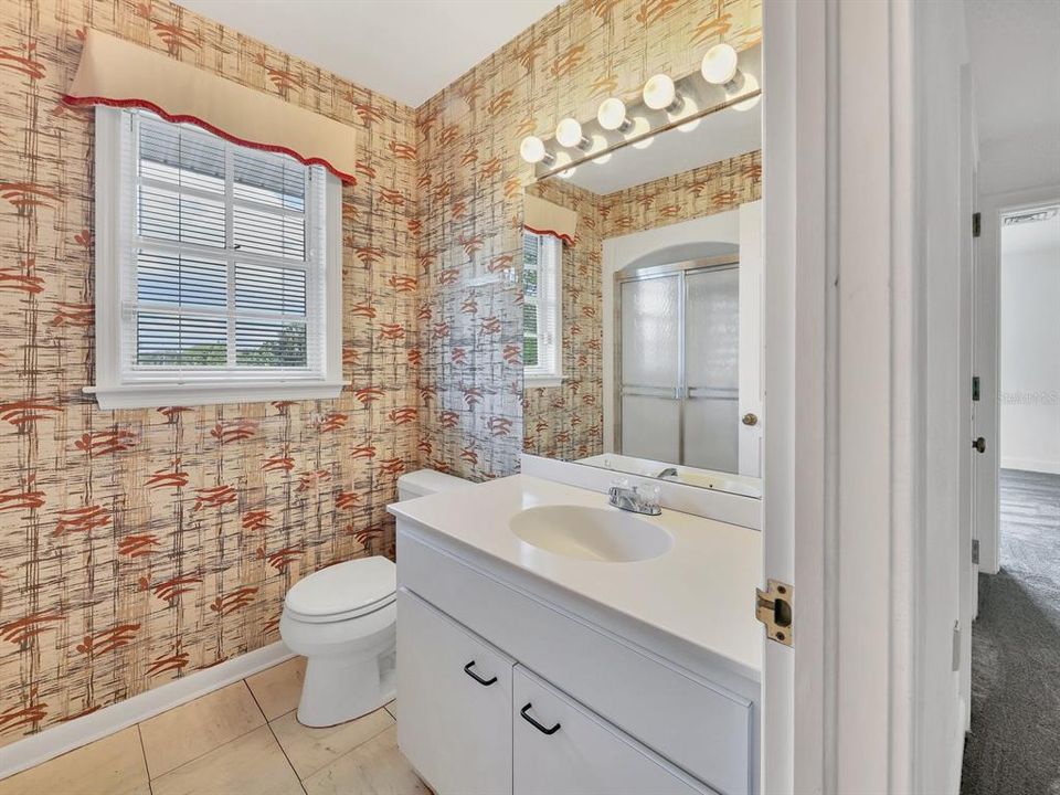 Guest bathroom upstairs