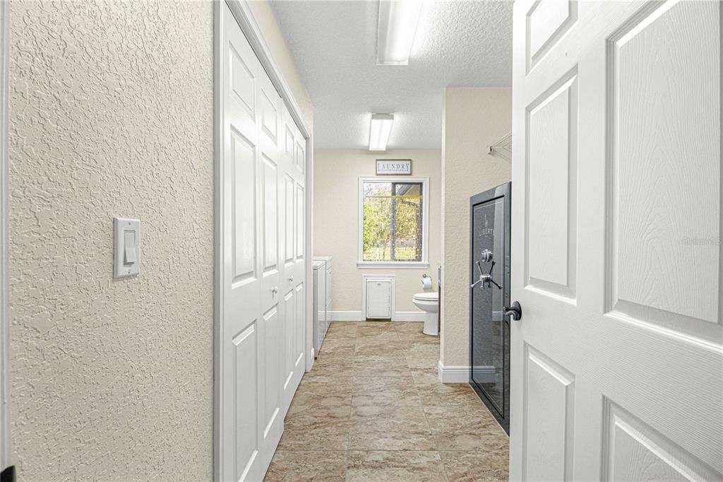 Laundry room with 1/2 bath