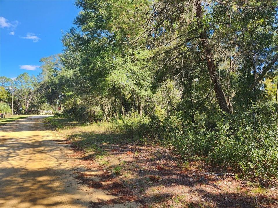 Frontage on Unpaved Road