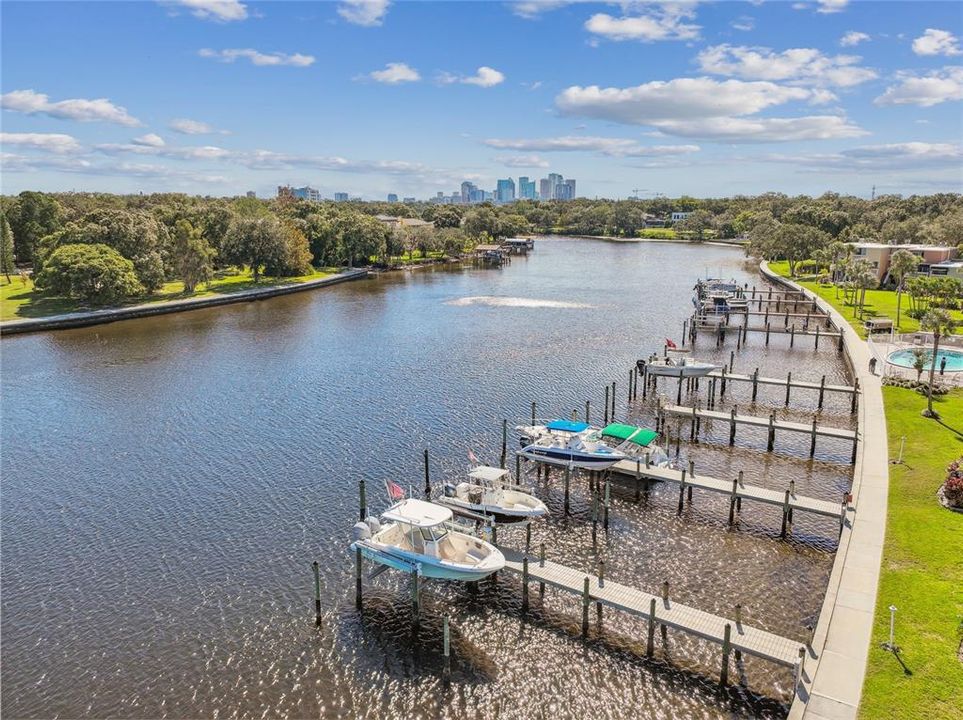 Marina with slip rental from association on Hillsborough River