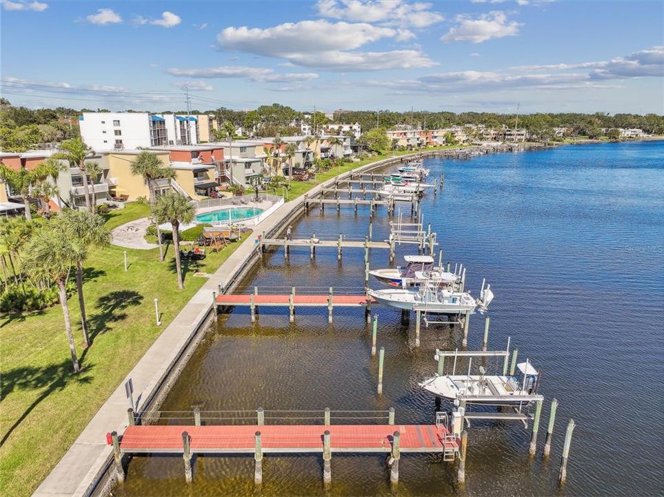 Marina with slip rental from association on Hillsborough River