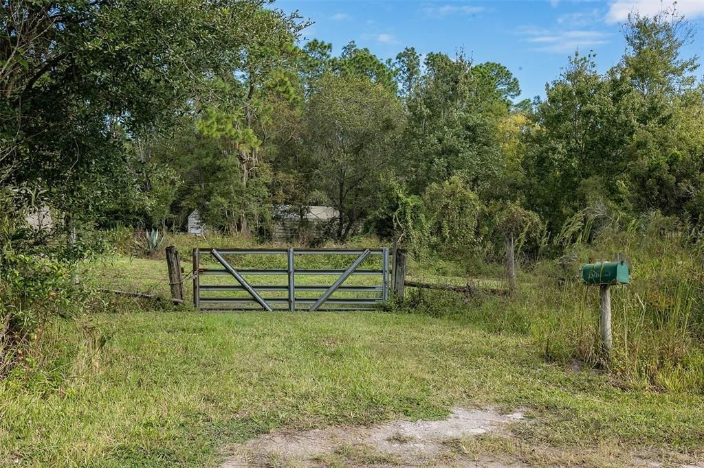 Gate to enter property